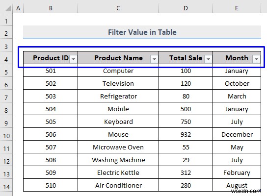 Cách thực hiện bộ lọc tùy chỉnh trong Excel (5 cách)