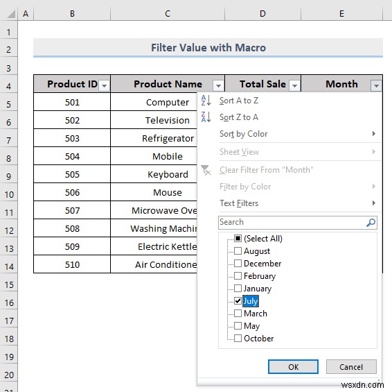 Cách thực hiện bộ lọc tùy chỉnh trong Excel (5 cách)