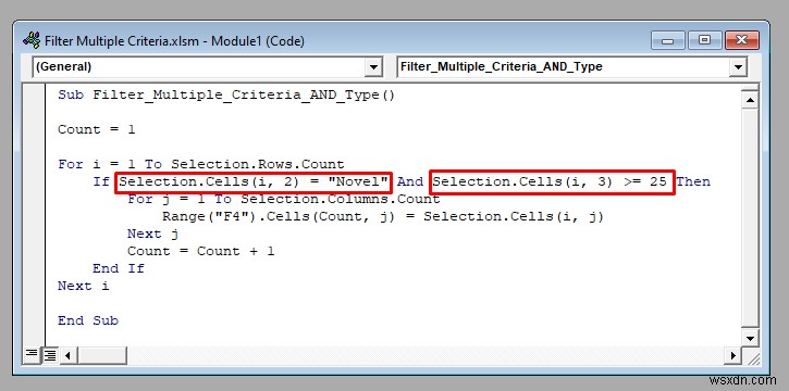 Lọc nhiều tiêu chí trong Excel với VBA (Cả loại AND và OR)