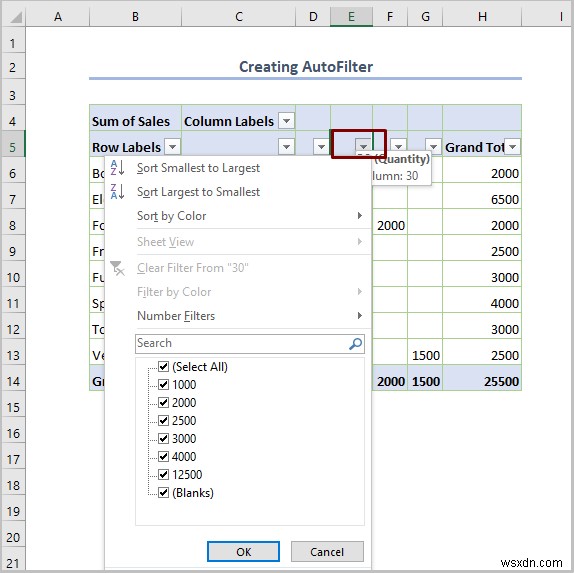 Cách lọc bảng tổng hợp Excel (8 cách hiệu quả)