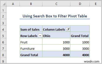 Cách lọc bảng tổng hợp Excel (8 cách hiệu quả)
