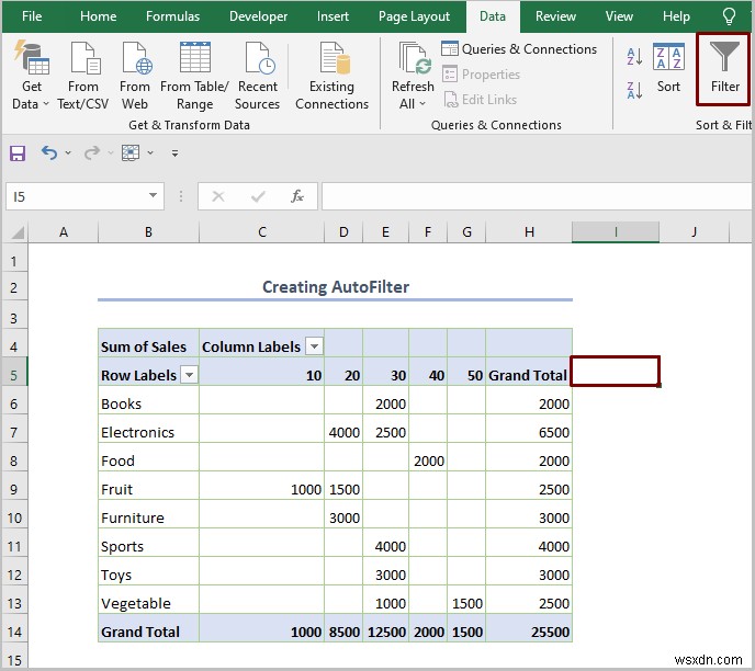 Cách lọc bảng tổng hợp Excel (8 cách hiệu quả)