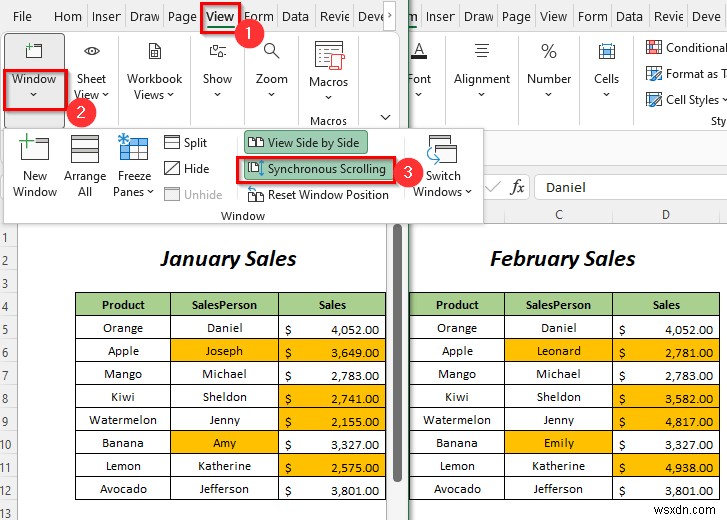 Cách so sánh hai trang tính Excel và đánh dấu sự khác biệt (7 cách)