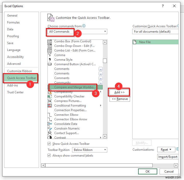 Cách so sánh hai trang tính Excel và đánh dấu sự khác biệt (7 cách)