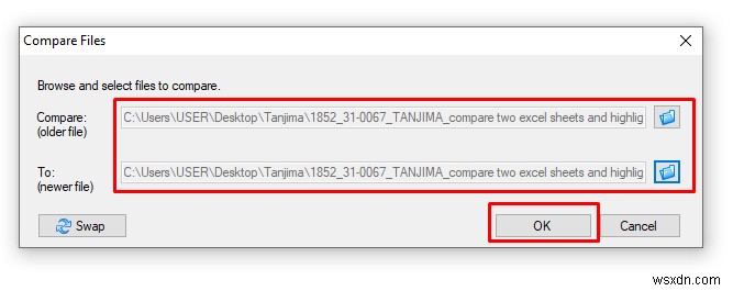 Cách so sánh hai trang tính Excel và đánh dấu sự khác biệt (7 cách)