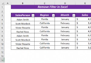 Cách xóa bộ lọc trong Excel (5 cách dễ dàng và nhanh chóng)