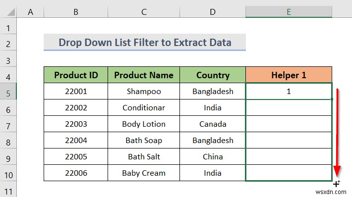 Cách tạo danh sách thả xuống với bộ lọc trong Excel (7 phương pháp)