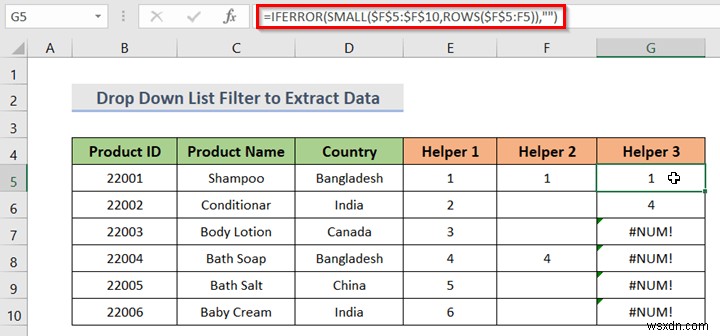 Cách tạo danh sách thả xuống với bộ lọc trong Excel (7 phương pháp)