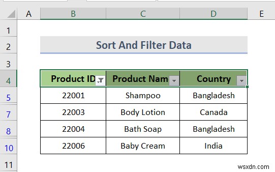 Cách tạo danh sách thả xuống với bộ lọc trong Excel (7 phương pháp)