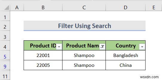 Cách tạo danh sách thả xuống với bộ lọc trong Excel (7 phương pháp)