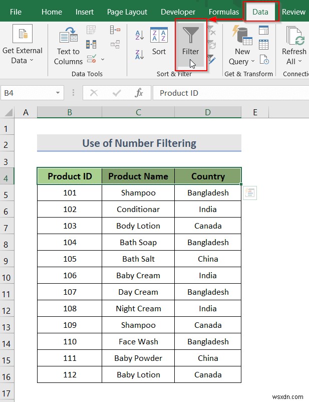 Cách tạo danh sách thả xuống với bộ lọc trong Excel (7 phương pháp)