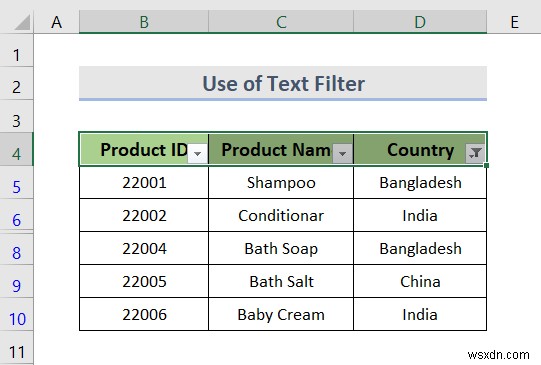 Cách tạo danh sách thả xuống với bộ lọc trong Excel (7 phương pháp)