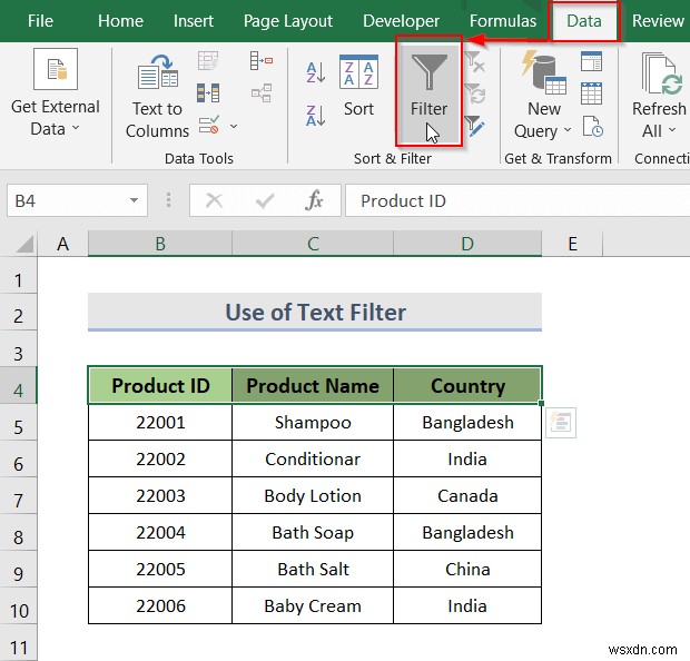 Cách tạo danh sách thả xuống với bộ lọc trong Excel (7 phương pháp)