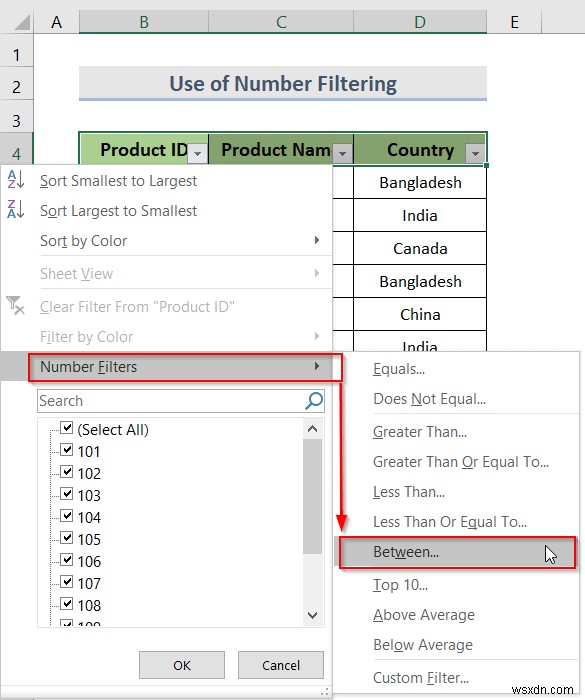 Cách tạo danh sách thả xuống với bộ lọc trong Excel (7 phương pháp)