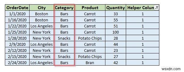 Áp dụng bộ lọc nâng cao dựa trên nhiều tiêu chí trong một cột trong Excel