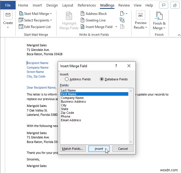 Tạo danh sách gửi thư trong Excel (2 phương pháp)