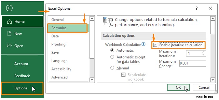 Cách cho phép tham chiếu hình tròn trong Excel (Với 2 cách sử dụng phù hợp)