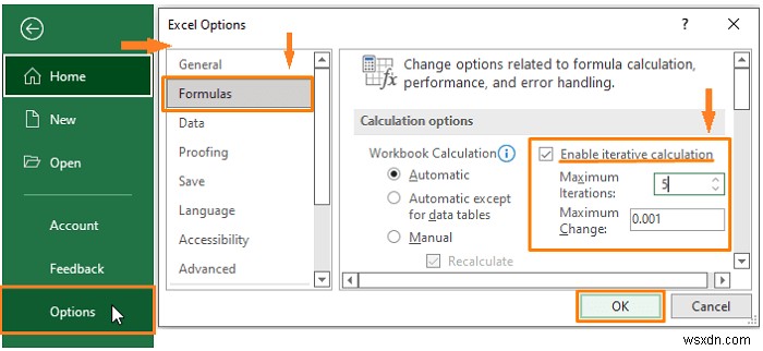 Cách cho phép tham chiếu hình tròn trong Excel (Với 2 cách sử dụng phù hợp)