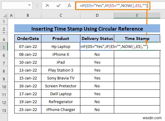 Cách cho phép tham chiếu hình tròn trong Excel (Với 2 cách sử dụng phù hợp)