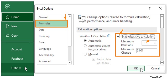 Cách cho phép tham chiếu hình tròn trong Excel (Với 2 cách sử dụng phù hợp)