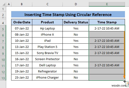 Cách cho phép tham chiếu hình tròn trong Excel (Với 2 cách sử dụng phù hợp)