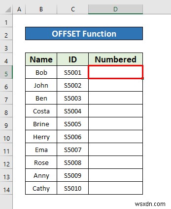 Cách tạo danh sách được đánh số trong Excel (8 phương pháp)