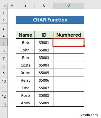 Cách tạo danh sách được đánh số trong Excel (8 phương pháp)