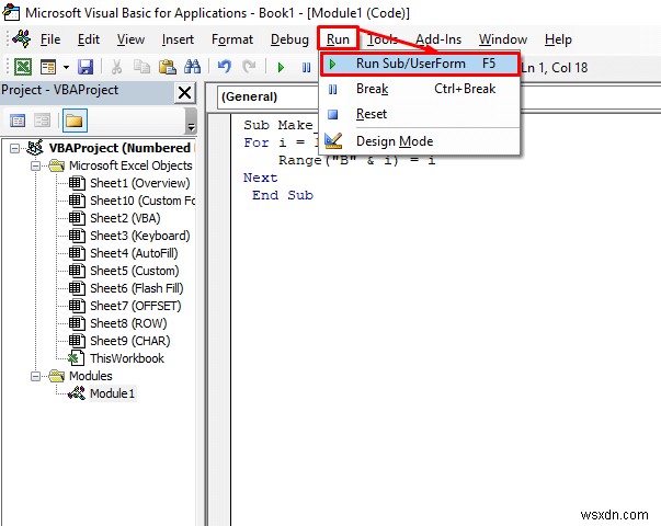 Cách tạo danh sách được đánh số trong Excel (8 phương pháp)