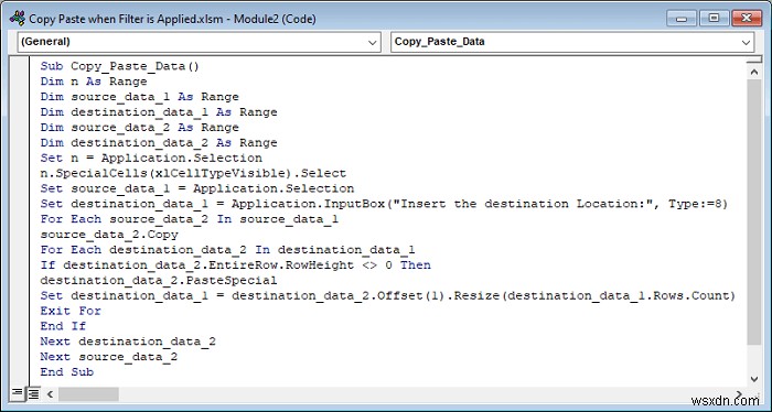 Cách sao chép và dán khi bộ lọc được áp dụng trong Excel