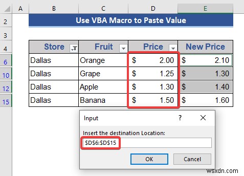 Cách sao chép và dán khi bộ lọc được áp dụng trong Excel