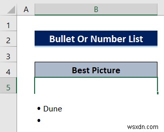 Cách tạo danh sách trong ô trong Excel (3 phương pháp nhanh)