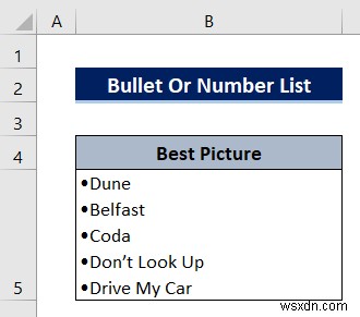 Cách tạo danh sách trong ô trong Excel (3 phương pháp nhanh)
