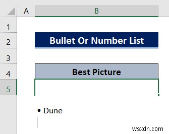 Cách tạo danh sách trong ô trong Excel (3 phương pháp nhanh)