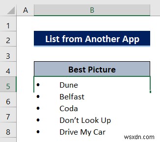 Cách tạo danh sách trong ô trong Excel (3 phương pháp nhanh)