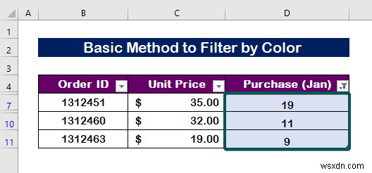 Cách lọc theo màu trong Excel (2 Ví dụ)