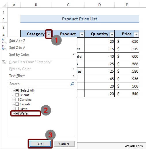 Cách thêm bộ lọc trong Excel (4 phương pháp)