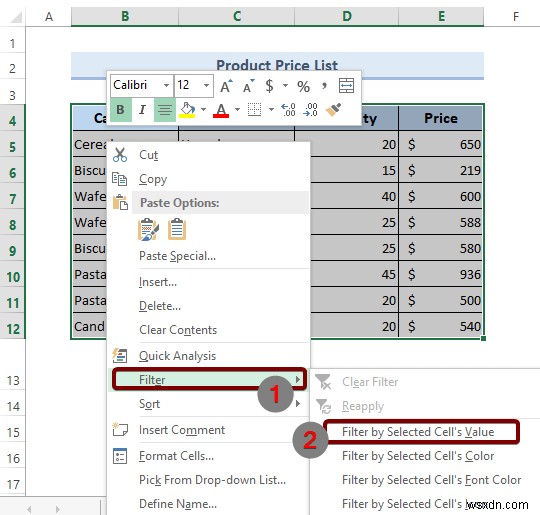 Cách thêm bộ lọc trong Excel (4 phương pháp)