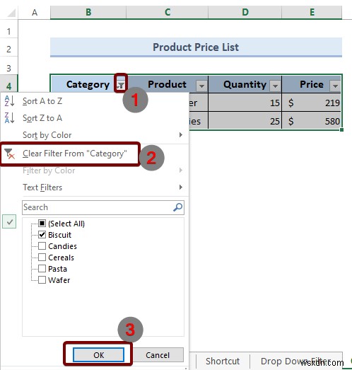 Cách thêm bộ lọc trong Excel (4 phương pháp)