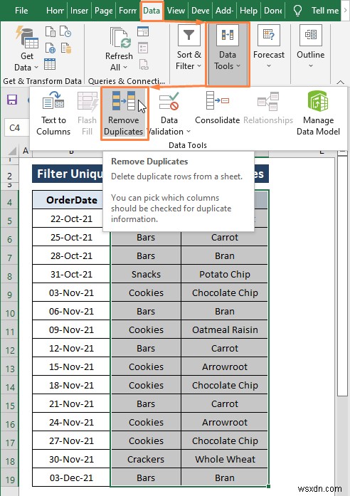 Cách lọc các giá trị duy nhất trong Excel (8 cách dễ dàng)