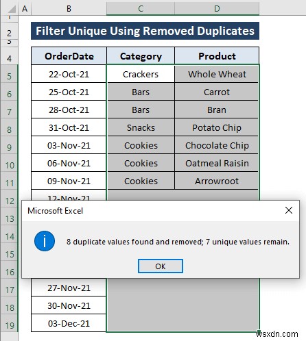 Cách lọc các giá trị duy nhất trong Excel (8 cách dễ dàng)