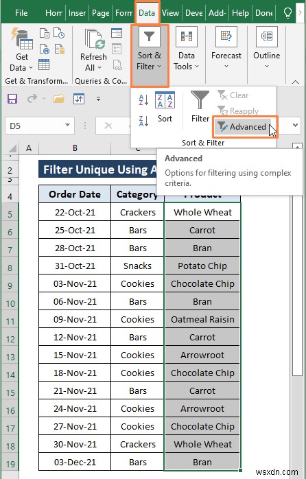 Cách lọc các giá trị duy nhất trong Excel (8 cách dễ dàng)