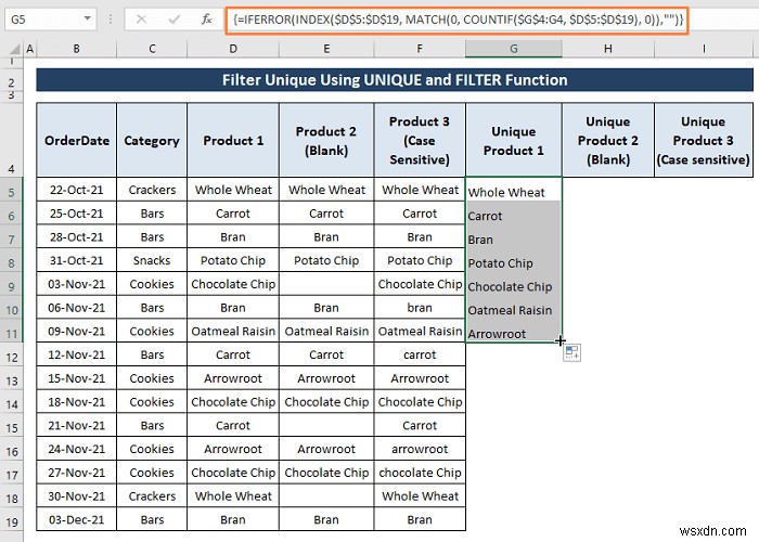 Cách lọc các giá trị duy nhất trong Excel (8 cách dễ dàng)