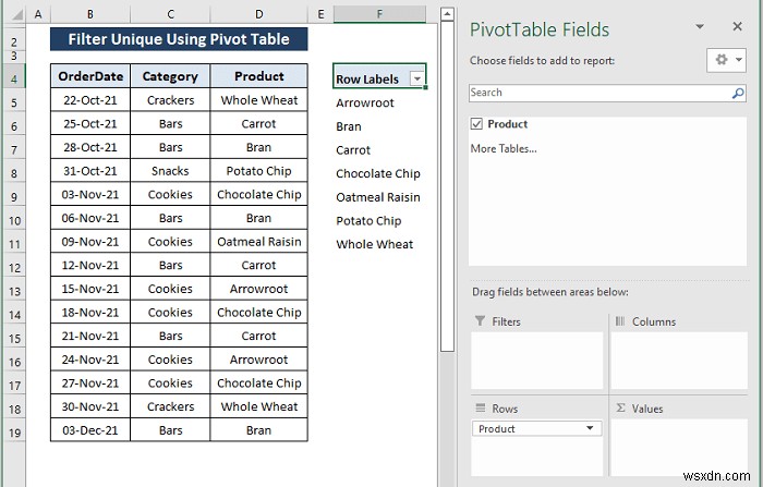 Cách lọc các giá trị duy nhất trong Excel (8 cách dễ dàng)