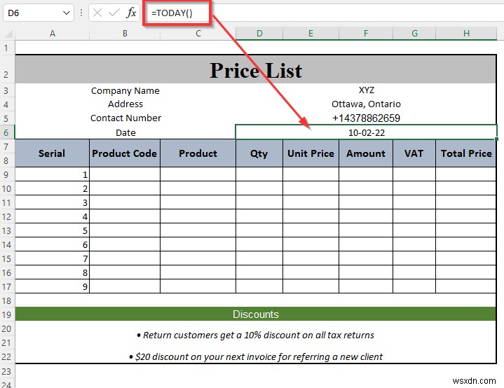 Cách tạo bảng giá trong Excel (Hướng dẫn từng bước)