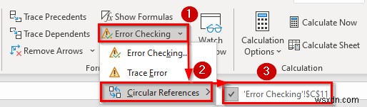 Khắc phục sự cố tham chiếu hình tròn không thể được liệt kê trong Excel (4 cách dễ dàng)