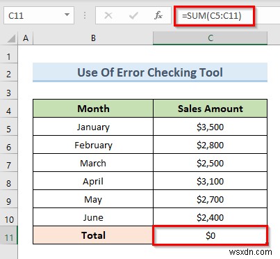 Khắc phục sự cố tham chiếu hình tròn không thể được liệt kê trong Excel (4 cách dễ dàng)