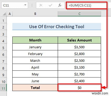 Khắc phục sự cố tham chiếu hình tròn không thể được liệt kê trong Excel (4 cách dễ dàng)