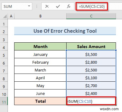 Khắc phục sự cố tham chiếu hình tròn không thể được liệt kê trong Excel (4 cách dễ dàng)