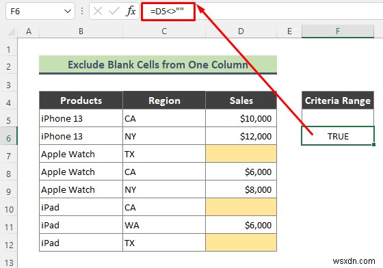 Cách sử dụng bộ lọc nâng cao để loại trừ ô trống trong Excel (3 thủ thuật dễ dàng)
