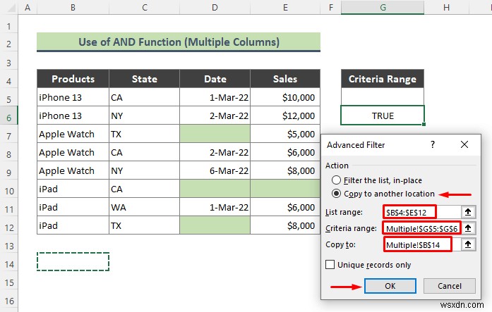 Cách sử dụng bộ lọc nâng cao để loại trừ ô trống trong Excel (3 thủ thuật dễ dàng)